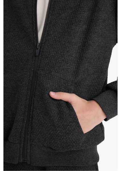 Erkek Çocuk Kapüşonlu Okul Fermuarlı Sweatshirt E9397A825AU indirimleri