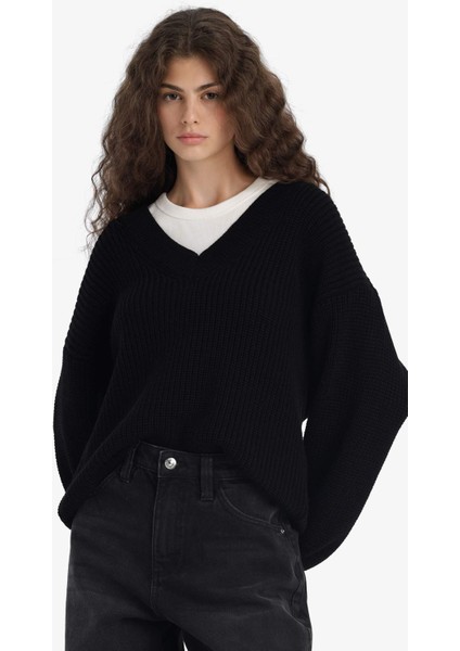 Oversize Geniş Kalıp V Yaka Triko Kazak Z7135AZ25WN modelleri