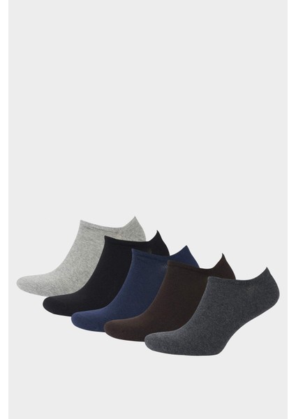 Erkek 5'li Pamuklu Sneaker Çorap F5324AXNS