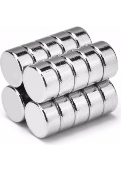 25 Adet 6mm x 3mm Yuvarlak Güçlü Neodyum Mıknatıs Seti fiyatları