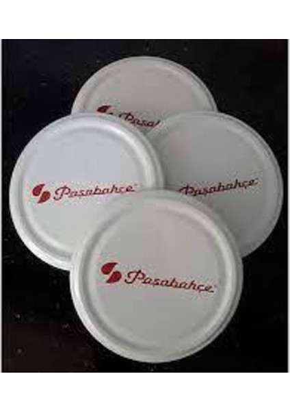 Beyaz, Silikonlu, Iç Yüzeyli, Yüksek Kaliteli Kavanoz Kapak Seti, 100 Adet