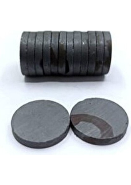 18X3 Yuvarlak Kömür Mıknatıs, Süsleme ve Nişan Için, Siyah, 100 Adet modelleri