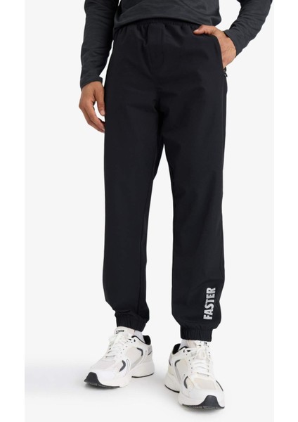 Fit Slim Fit Dar Kesim Fermuar Cepli Dokuma Sporcu Jogger Eşofman Altı F1288AX25AU fırsatları