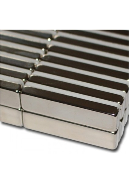 40X10X5MM Güçlü Neodyum Mıknatıs Tekli Paket Gri Renk indirimleri