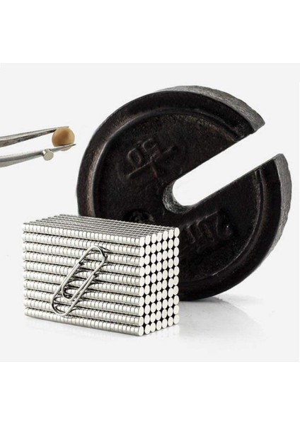 50 Adet Yuvarlak Neodyum Mıknatıs, 4x2 Mm, Güçlü ve Dayanıklı N35 Kalite