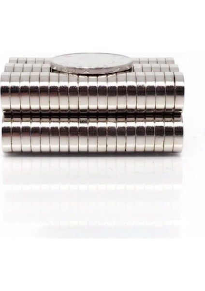 10 Adet 12X3 mm Yuvarlak Güçlü Neodyum Mıknatıs, Metalik, Dayanıklı ve Çok Güçlü fiyatları