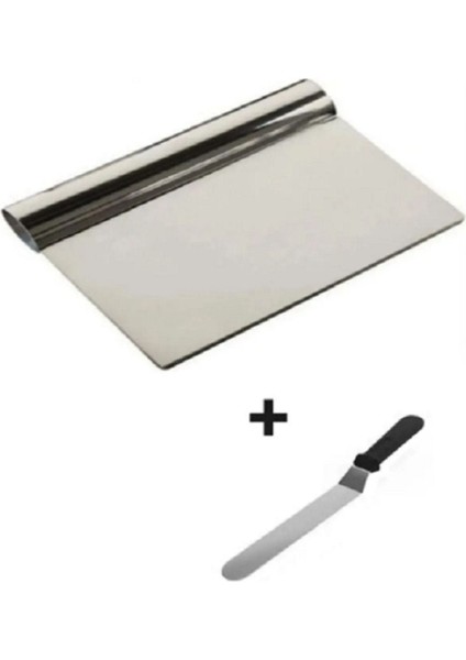 Gümüş Renkli Çelik Pasta ve Kek Spatulası 4'lü Set indirimleri