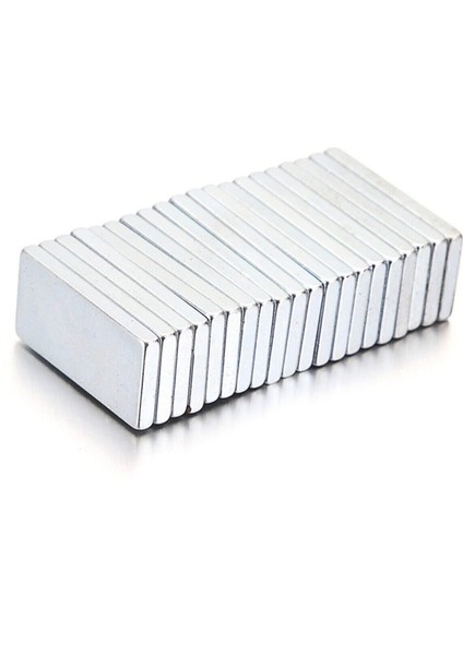 20MM x 10MM x 2mm Köşeli Güçlü N35 Neodyum Mıknatıs, 10'lu Paket indirimleri