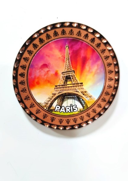 Bakır Buzdolabı Magneti, Paris Hatırası, Şık ve Dayanıklı Tasarım