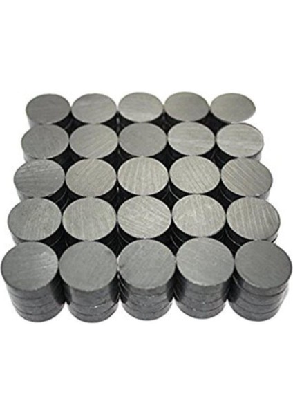 100 Adet 16 mm 3 mm Siyah Manyetik Disk Seti, Çok Amaçlı Kullanım