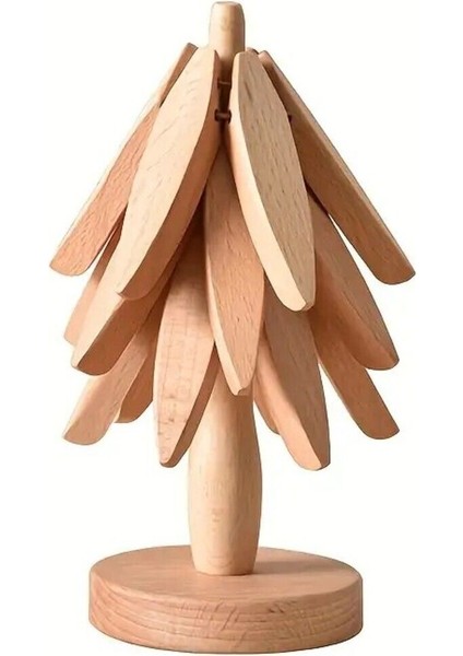 4'lü Isıya Dayanıklı Bambu Nihale Seti ve Standlı Bardak Tabağı fiyatları