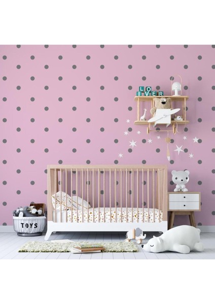 100 Adet Gri Puantiye Duvar Çıkartması, Modern ve Şık Dekorasyon Için Ideal fiyatları