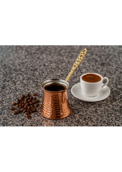 Bakır Cezve, 4 Kişilik, Dayanıklı ve Şık Tasarım