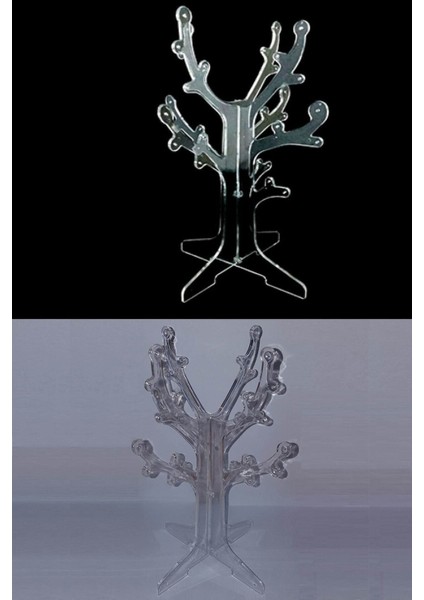 Turuncu Ağaç Şekilli Mücevherlik, Şık ve Kullanışlı Takı Standı