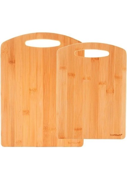 Kahverengi 2'li Kesme Tahtası Seti, Dayanıklı ve Şık Mutfak Gereci. fiyatları