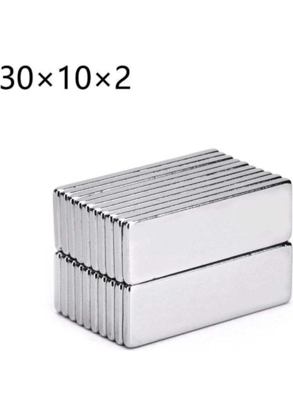 5 Adet Köşeli Neodyum Mıknatıs 30X10X2MM Güçlü Magnet fırsatları