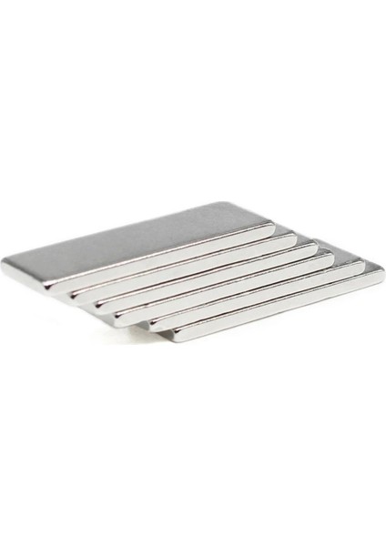 5 Adet Köşeli Neodyum Mıknatıs 30X10X2MM Güçlü Magnet