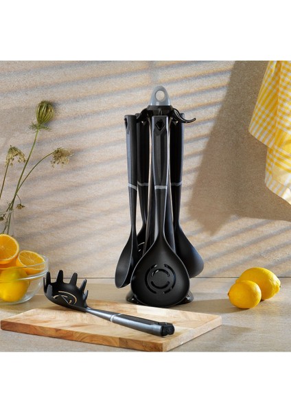 6 Parça Servis Seti Siyah/gri, Şık ve Kullanışlı E-Ticaret Ürün Başlığı