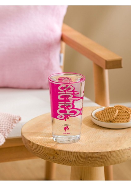 Çok Renkli Barbie Baskılı Cam Bardak 570 Ml, Şık ve Renkli Tasarım modelleri