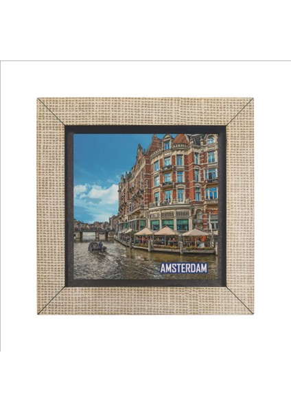 Amsterdam Temalı Baskılı Mdf Magnet, Şık ve Dekoratif Buzdolabı Süsü. fırsatları