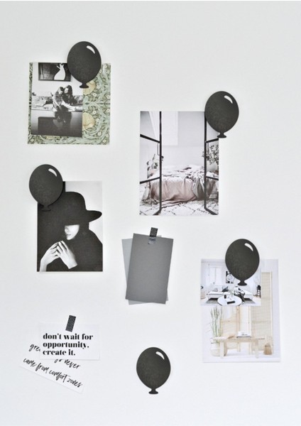 6'lı Siyah Magnetli Balon Modeli, Şık ve Dikkat Çekici Dekorasyon Ürünleri