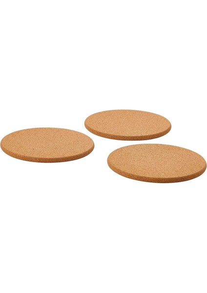 3'lü Mantar Nihale, 19 Cm, Tencere Tava Altı, Kahverengi, Şık ve Kullanışlı Set