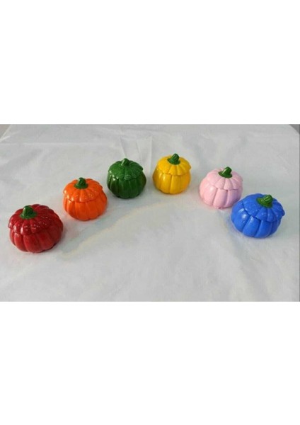 Renkli Kabak Lokumluk ve Sunumluk 6'lı Set, Şık ve Kullanışlı Tasarım