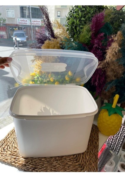 10 Litre Un ve Bakliyat Saklama Kovası, Beyaz fiyatları