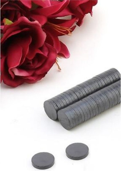 Gri Yuvarlak Magnet Mıknatısı 100 Adet, Güçlü ve Dayanıklı Manyetik Ürün Seti modelleri