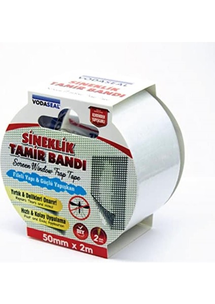 Renkli Sineklik Tamir Bandı 50MMX2MT, Kolay Uygulama ve Dayanıklı Malzeme fiyatları