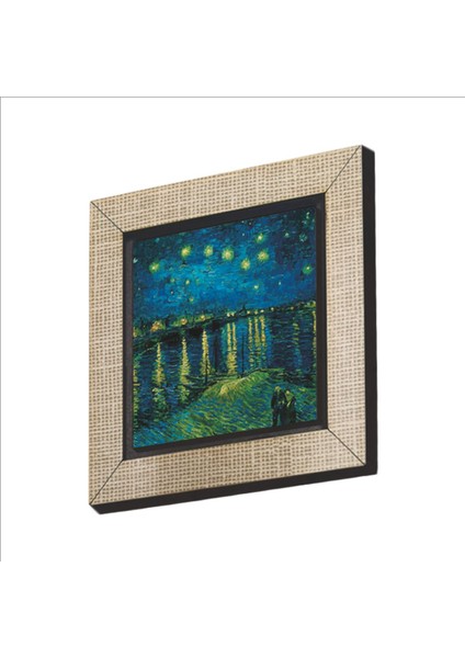 Yıldızlı Gece Temalı Mdf Magnet, Sanat ve Dekor Için Şık Hediye