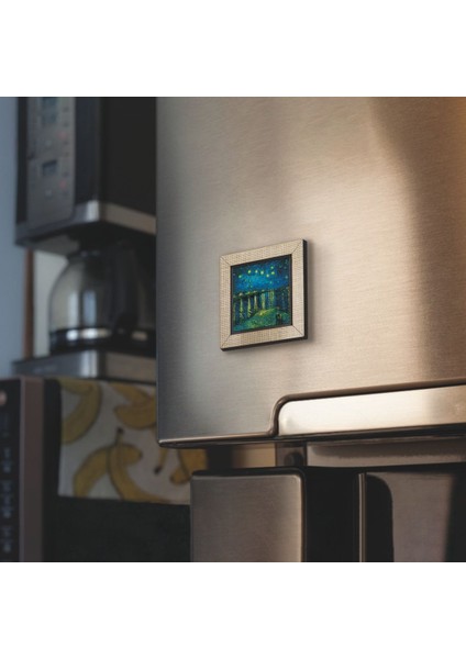 Yıldızlı Gece Temalı Mdf Magnet, Sanat ve Dekor Için Şık Hediye fiyatları