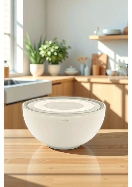 Yumuşak Kapaklı Yuvarlak Saklama Kabı, Krem Renk, 8,5 Litre fiyatları