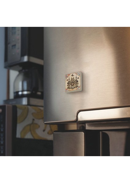 Mülk Suresi 1. Ayet Baskılı Doğaltaş Magnet, Güç ve Hikmet Temalı Dekorasyon Parçası fiyatları