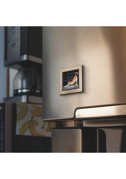 Bej Istanbul Kedisi Baskılı Mdf Magnet, Buzdolabı Süsü, Şık ve Renkli Dekorasyon. fiyatları