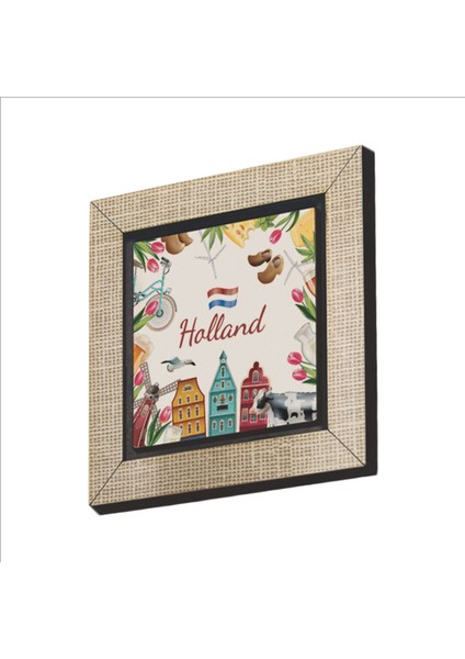 Renkli Semboller Baskılı Mdf Magnet, Buzdolabı Süsü, Şık ve Güncel Tasarım