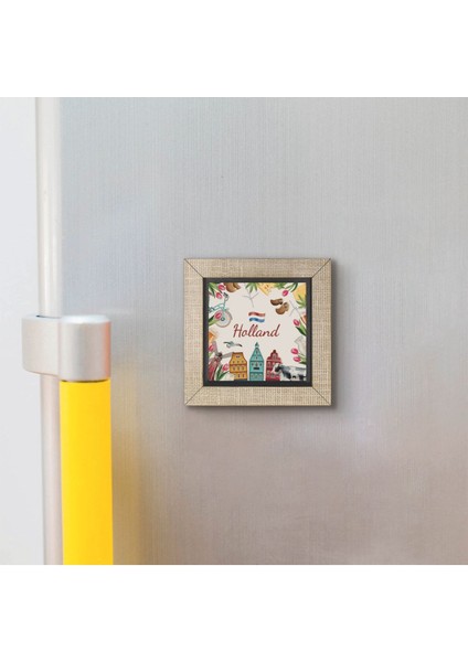 Renkli Semboller Baskılı Mdf Magnet, Buzdolabı Süsü, Şık ve Güncel Tasarım modelleri