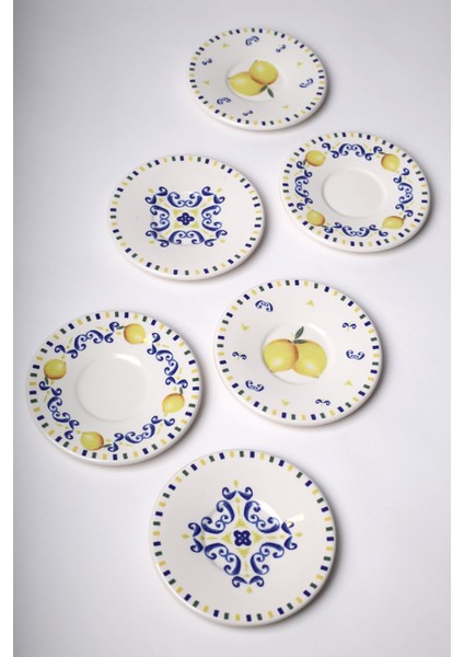 Sicilia Seramik 6'lı Çay Tabağı Seti 13 cm fiyatları