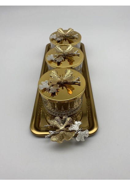 Şık 3'lü Cam Kase Seti, Kapaklı, Tepsili, Çeşitli Mutfak ve Sofra Kullanımı Için Ideal modelleri