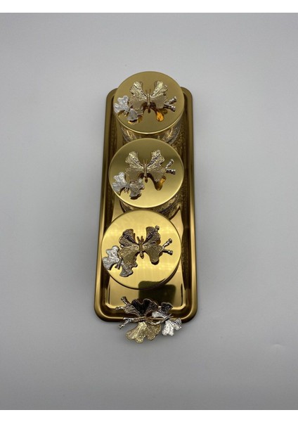 Şık 3'lü Cam Kase Seti, Kapaklı, Tepsili, Çeşitli Mutfak ve Sofra Kullanımı Için Ideal fırsatları