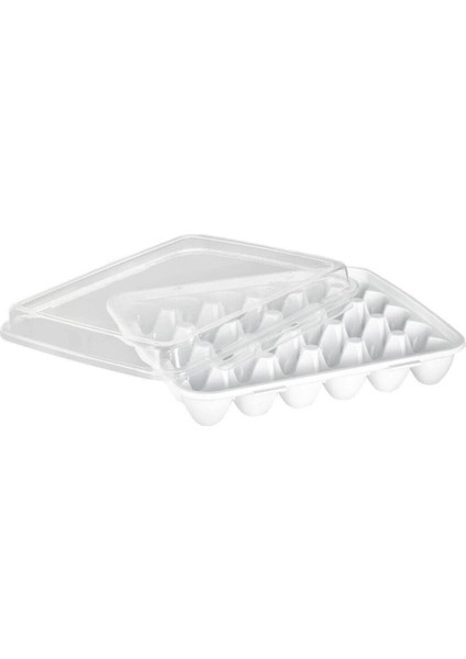 Beyaz Kilitli Kapaklı Yumurtalık, 30'lu Set, Dayanıklı ve Şık Tasarım fırsatları