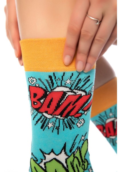 Renkli Çorap-Comıc /Unisex 39-42