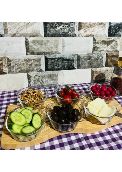 6 Adet Turuncu Cam Yuvarlak Kase Seti, Şık ve Dayanıklı Tasarım fiyatları