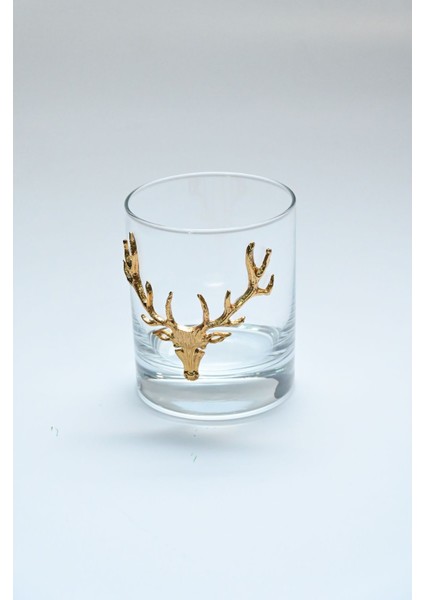 Gold Geyik Figürlü Tekli Viski Bardağı, Şık ve Özel Tasarım. fiyatları