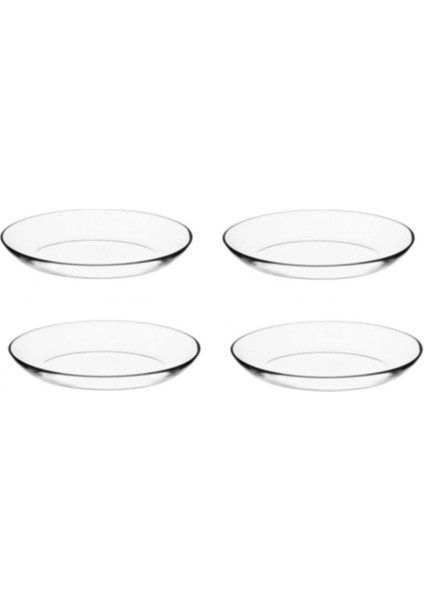Dörtlü Cam Kayık Tabak, 21 Cm, Şık ve Modern Tasarım