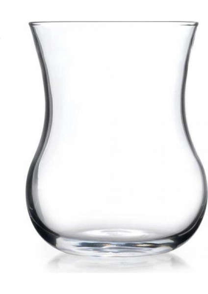 Turuncu 6'lı 285 cc Büyük Boy Çay Bardağı Seti