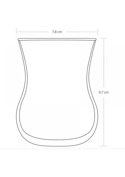 Turuncu 6'lı 285 cc Büyük Boy Çay Bardağı Seti fırsatları
