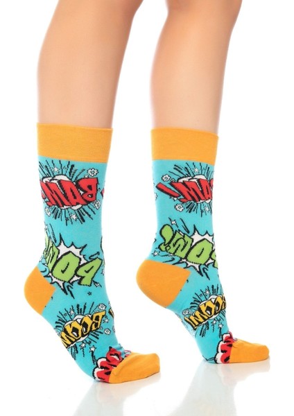 Renkli Çorap- Comıc /Unisex 35-38