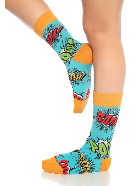Renkli Çorap- Comıc /Unisex 35-38 fırsatları
