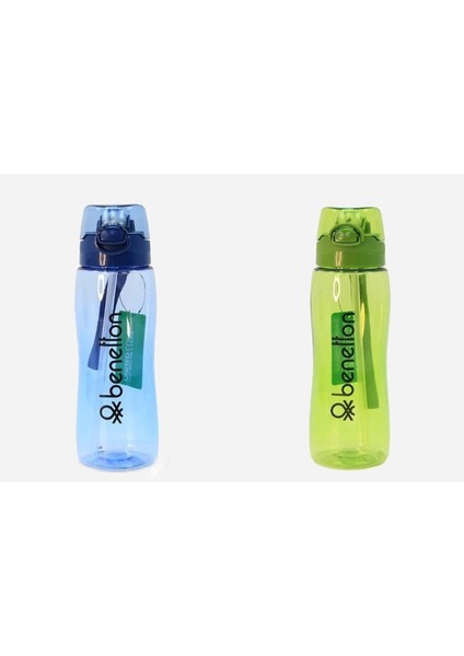 Mavi-Yeşil 2'li 700 ml Şişe Seti, Sağlıklı ve Şık Tasarım